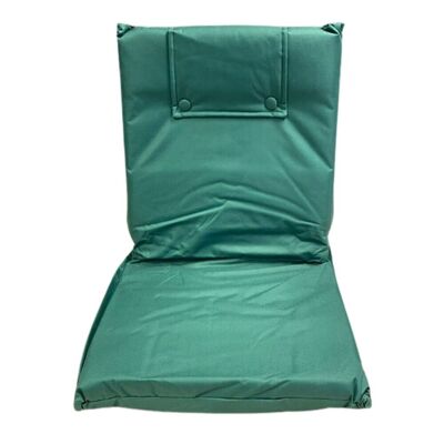 Silla de meditación Robust XL Backjack plegable - Tejido Oxford - Verde - Dimensiones: 45x45 cm, altura 56 cm