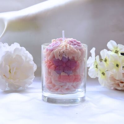 Gourmet artisan scented cherry blossom candle