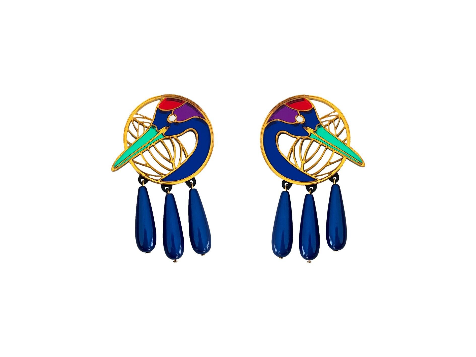 BOUCLES D'OREILLES GRUE