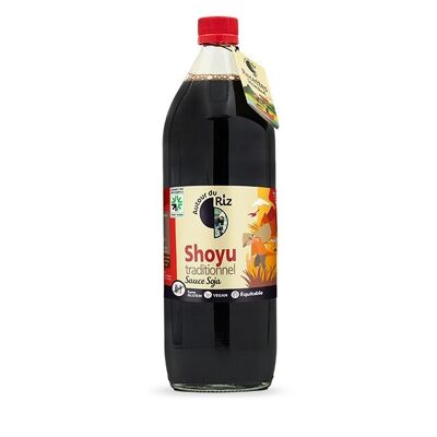Salsa de soja ecológica Shoyu comercio justo 1 L reutilizable