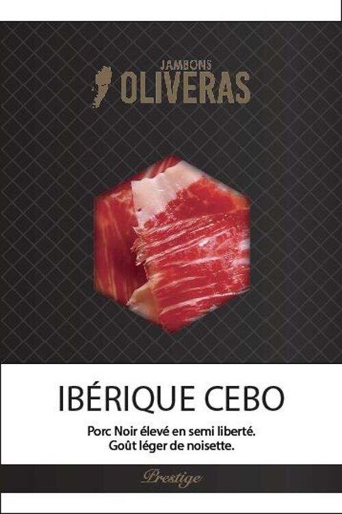 Jambon Ibérique Cebo Pata Negra, Pré-tranché de 70g