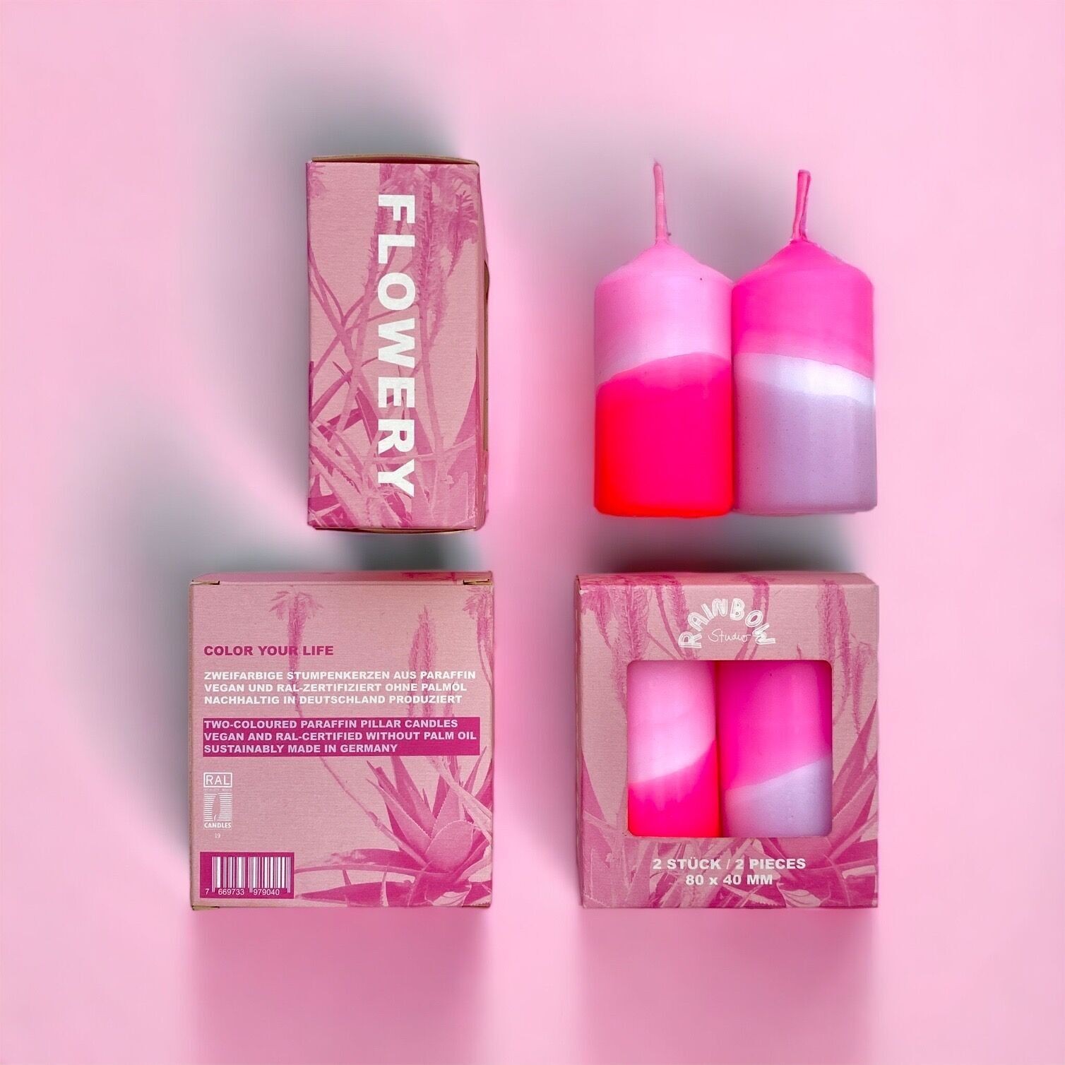 Rainbow Studio * Fleuri (bougies)