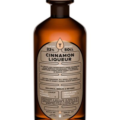 LIQUORE ALLA CANNELLA - 22% vol - 50cl