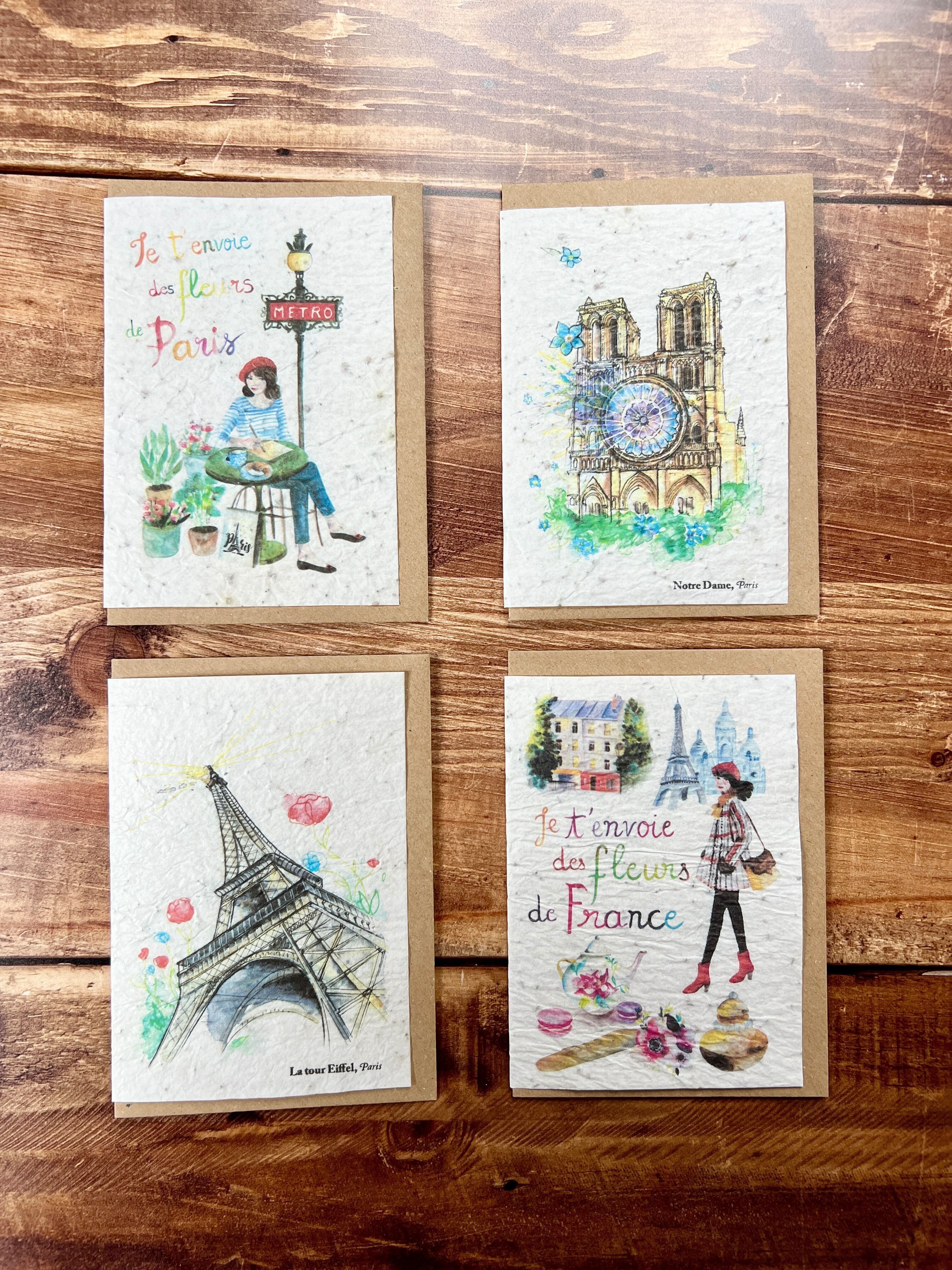 Carte seminate per piantare i Giochi Olimpici di Parigi Francia