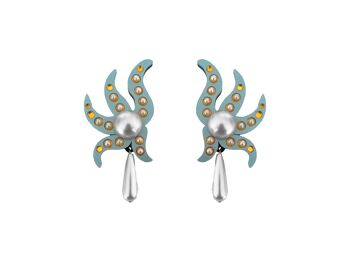 BOUCLES D'OREILLES SIRÈNE ÉTOILE DE MER 1