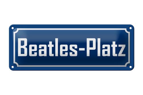 Blechschild Beatles-Platz 27x10cm Hamburg St. Pauli Dekoration