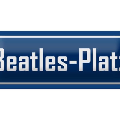 Blechschild Beatles-Platz 27x10cm Hamburg St. Pauli Dekoration