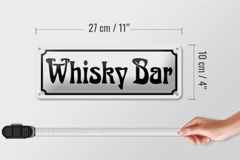 Panneau mural en étain pour Bar à whisky, 27x10cm, décoration de grotte pour homme à liqueur 4