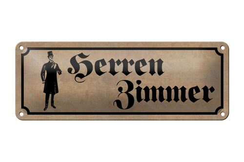 Blechschild 27x10cm Herren Zimmer Türschild