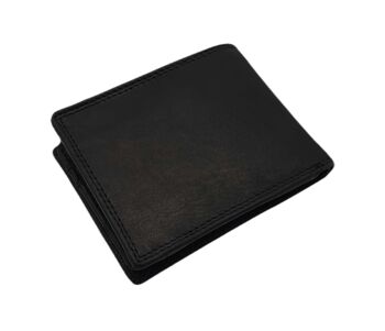 Petit portefeuille Silas avec compartiment cartes et compartiment monnaie en cuir protection RFID 10