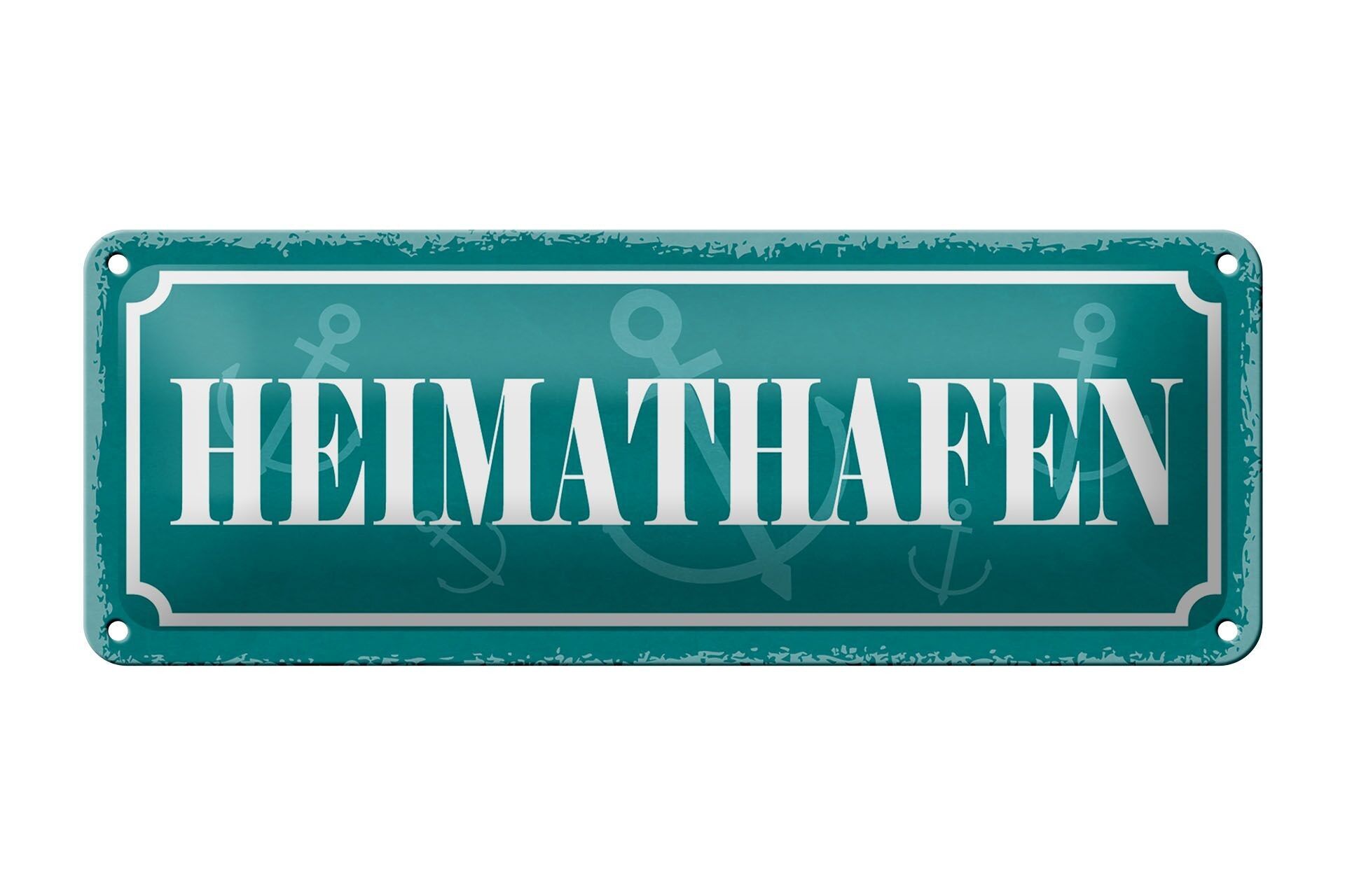 Targa in metallo nota 27x10 cm decorazione porto di casa