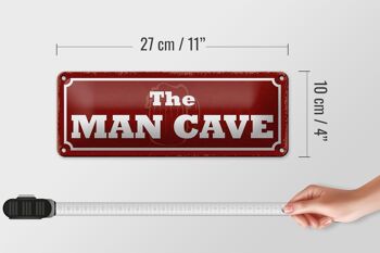 Signe en étain note 27x10 cm, décoration de bière pour hommes des cavernes 4