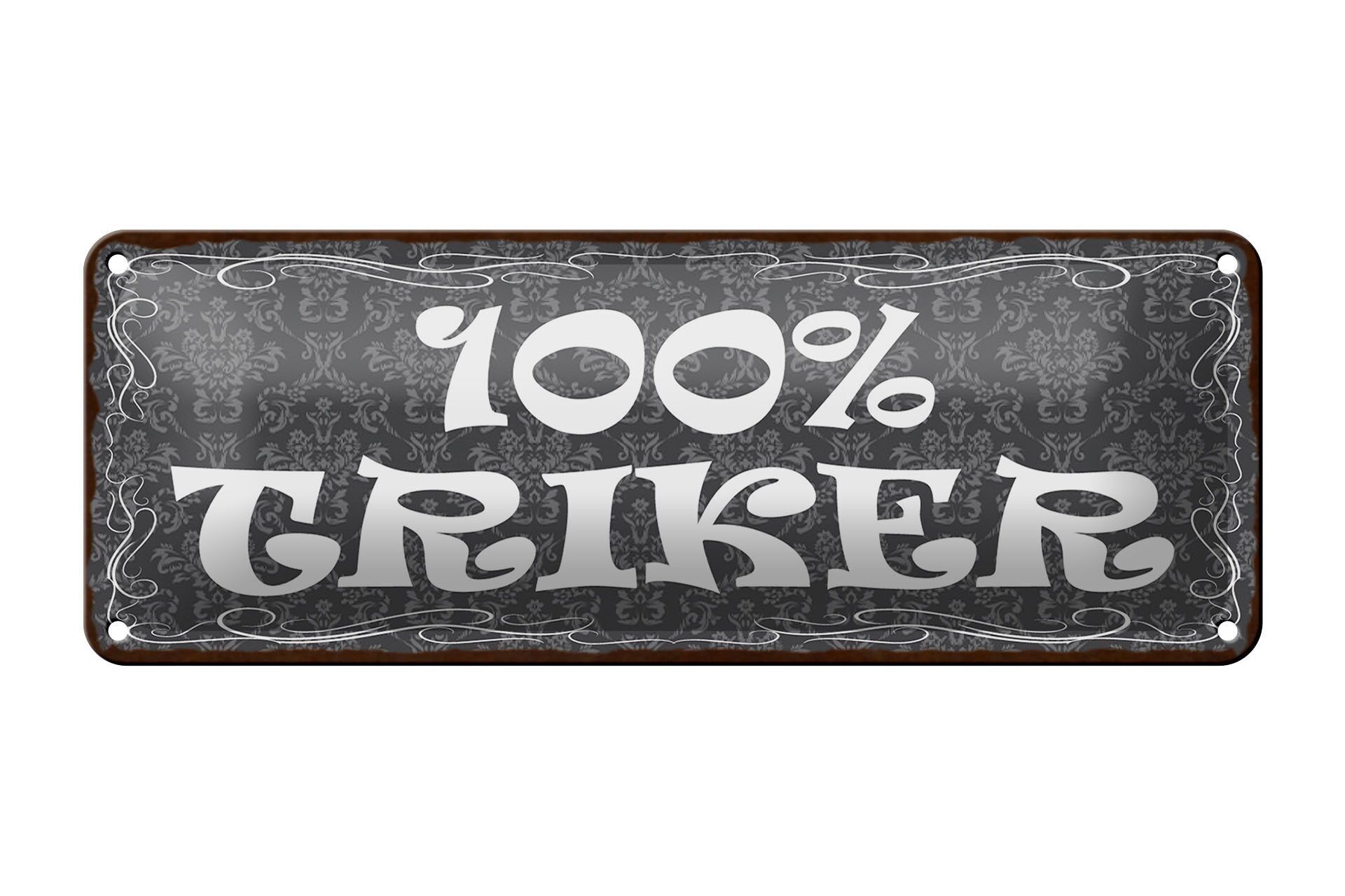 Targa in metallo nota 27x10 cm 100% decorazione Triker