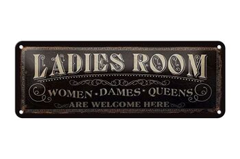 Signe en étain note 27x10cm, décoration de chambre de Dames, Dames Queens 1