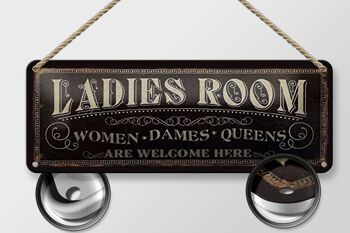Signe en étain note 27x10cm, décoration de chambre de Dames, Dames Queens 2