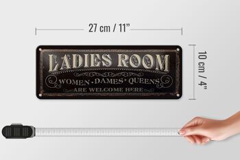 Signe en étain note 27x10cm, décoration de chambre de Dames, Dames Queens 4