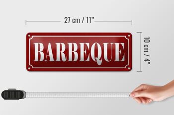 Plaque en tôle note 27x10cm Décoration barbecue 4