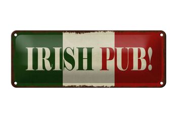 Panneau en étain 27x10cm, décoration de pub irlandais 1