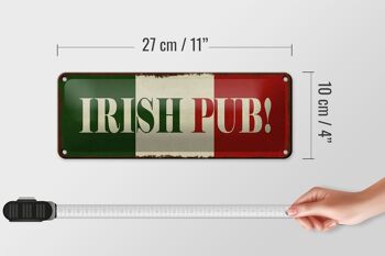 Panneau en étain 27x10cm, décoration de pub irlandais 4