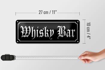 Avis de signe en étain 27x10cm, décoration de bar à whisky et de pub 4