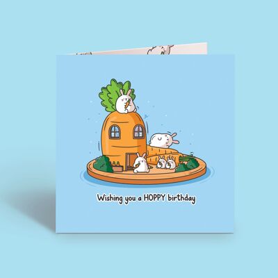 Bunny Rabbit Card | Birthday Card | Greeting Card