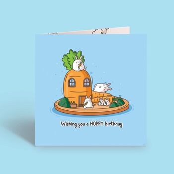 Carte Lapin Lapin | Carte d'anniversaire | Carte de voeux 1