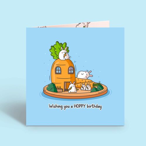 Bunny Rabbit Card | Birthday Card | Greeting Card