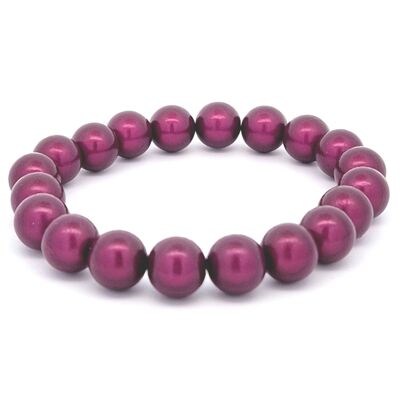 Pulsera Wonder ciruela 10mm