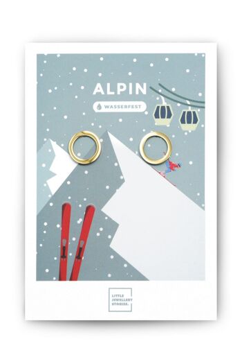🔥 Schmuck Set ALPIN | 12 x Halsketten und 12 x Ohrringe | Edelstahl 18k vergoldet - Platiniert | inkl. Geschenkbox 7