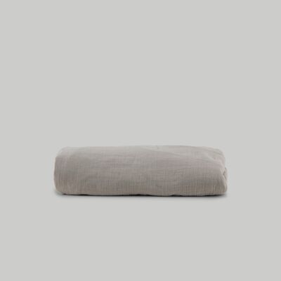 Cotton gauze fitted sheet