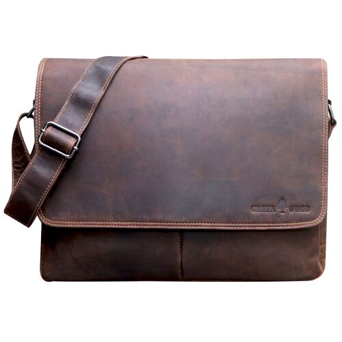 Leo Umhängetasche Damen Groß Schultertasche Herren Laptoptasche 15,6"