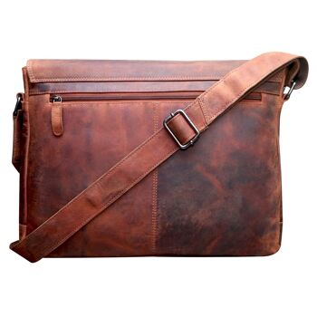 Leo Sac à bandoulière pour femme Grand sac à bandoulière pour homme Sac pour ordinateur portable 15,6" 14