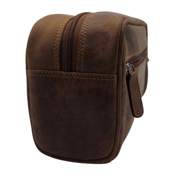 Trousse de toilette Amari en cuir pour homme trousse de toilette pour femme avec compartiments 5