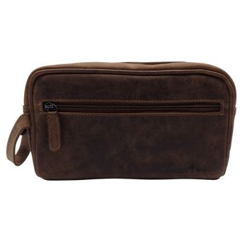 Trousse de toilette Amari en cuir pour homme trousse de toilette pour femme avec compartiments 7