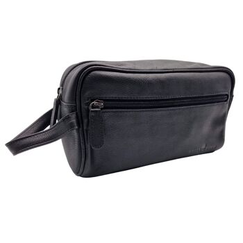 Trousse de toilette Amari en cuir pour homme trousse de toilette pour femme avec compartiments 10