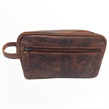 Trousse de toilette Amari en cuir pour homme trousse de toilette pour femme avec compartiments 14