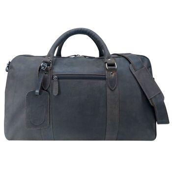 Jacob Weekender Sac fourre-tout en cuir pour homme Taille L 16