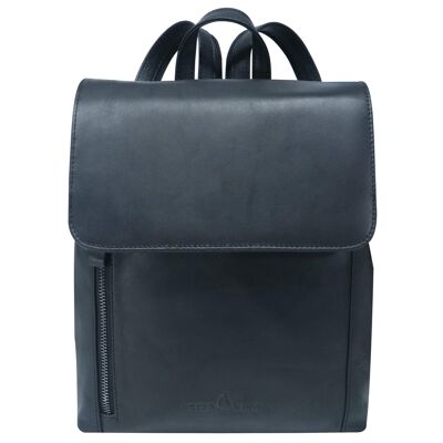 Kelly City backpack women Elegant retro leather backpack black men