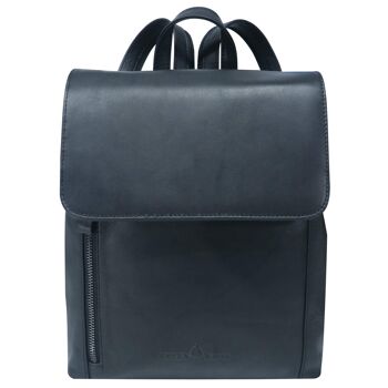 Kelly City sac à dos femme Elégant sac à dos rétro en cuir noir homme 1