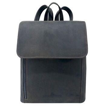 Kelly City sac à dos femme Elégant sac à dos rétro en cuir noir homme 33