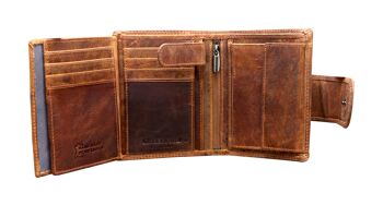 Rosi portefeuille femme grand portefeuille homme cuir vintage RFID 8