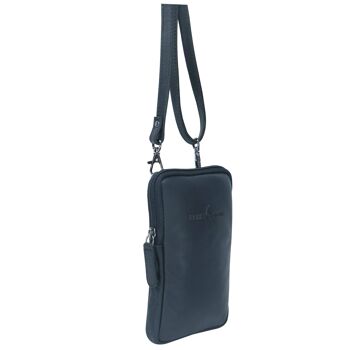 Oli étui pour téléphone portable sac à bandoulière pour smartphone à accrocher en cuir 5