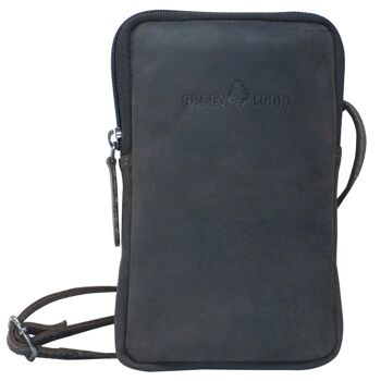 Oli étui pour téléphone portable sac à bandoulière pour smartphone à accrocher en cuir 11