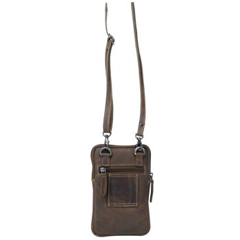 Oli étui pour téléphone portable sac à bandoulière pour smartphone à accrocher en cuir 24