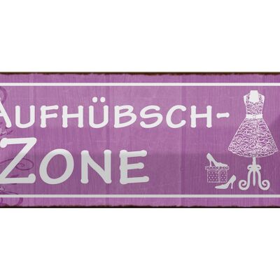 Cartel de chapa nota 27x10cm AufhübschZONE decoración