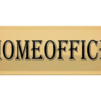 Metal sign notice 27x10cm home office decoration