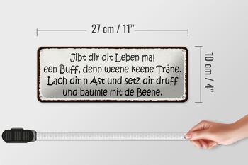 Panneau en étain disant 27x10cm vous donne une décoration chamois dans la vie 4