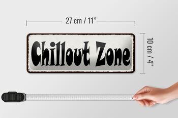 Panneau en étain pour décoration de zone chillout, 27x10cm 4