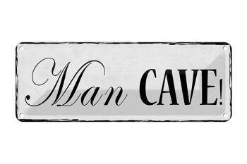 Panneau en étain 27x10cm, décoration Man Cave 1