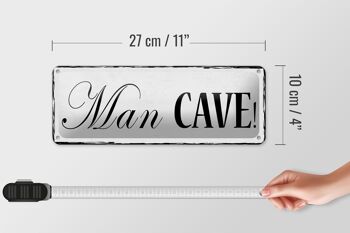 Panneau en étain 27x10cm, décoration Man Cave 4